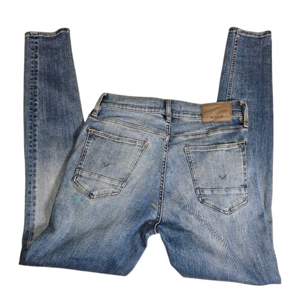 Mens Small Hudson Jeans Mens Zach Skinny Size 29 Medium and Light Wash - Picture 2 of 13